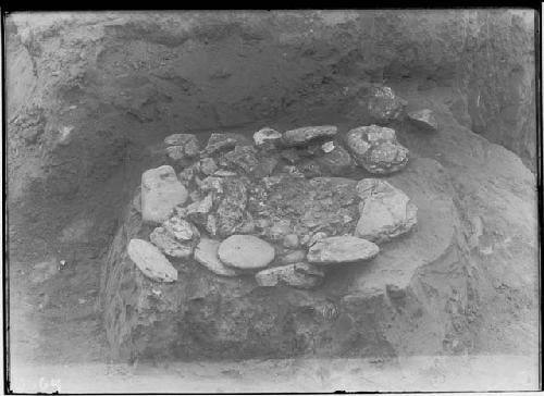 Expedition to Ohio - river-bank mound hearth 1