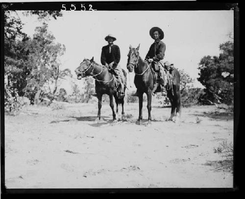 Men on Horseback, top of Black Mesa