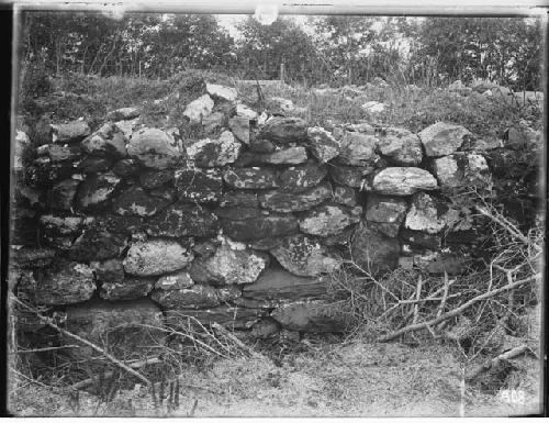 Cellar wall within Fort William Henry