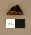 Glass, brown bottle glass, fragment