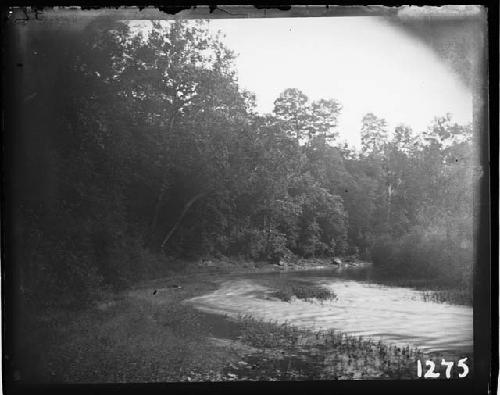 Brush creek at bend near great rocks