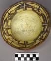 Bowl, polacca polychrome style c. int: linear design; ext: slipped, no design. 7