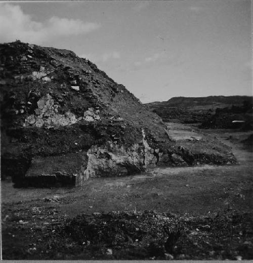 Structure 22; Ball Court; West End of Mound 22