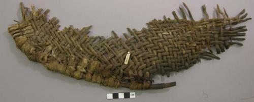 Fragment of yucca ring basket