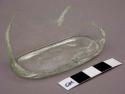 Glass, colorless bottle glass, base vessel fragment
