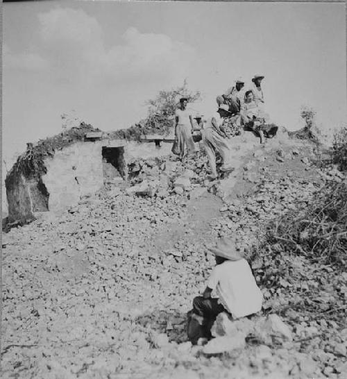 Temple uncovered in 1954