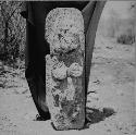 Sculptured keesnau figure, East of Main Group, west side of small caracol