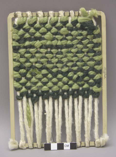 Model of weft pile velvet