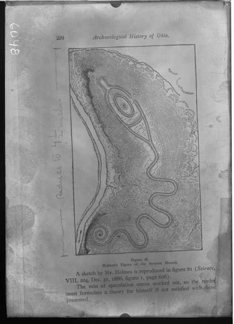 Plan by Holmes of Serpent Mound