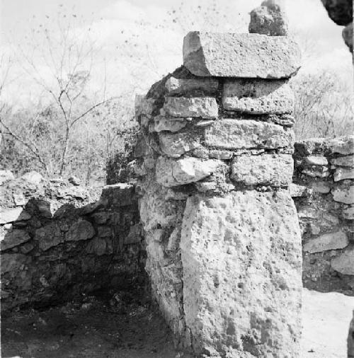 Doorway jamb in temple, Str. Q-126