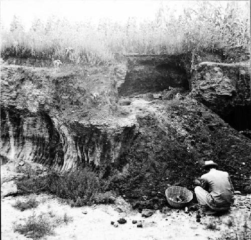 Excavation of pit