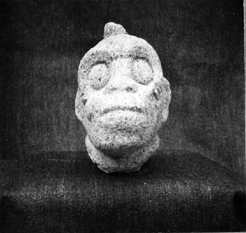 Stone monkey head