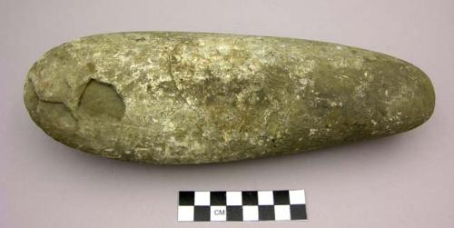 Large ground stone implement