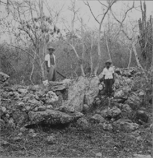 Mayapan City Wall at 5350 W 1175, just South of the Xcanchakan trail