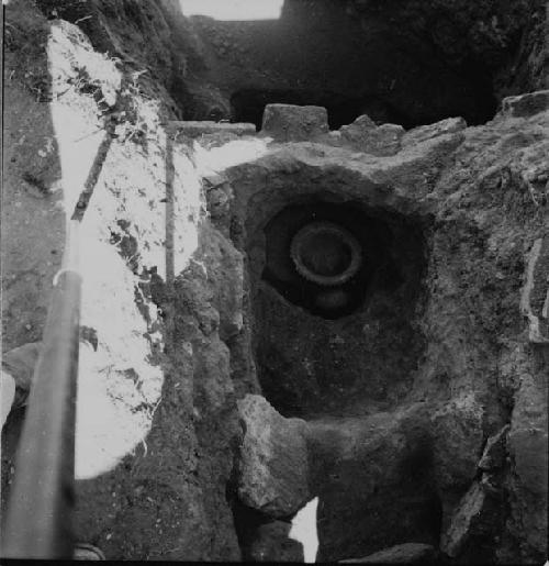 Tomb 1-1 and Pots SIW-3,4; Looking Down to West