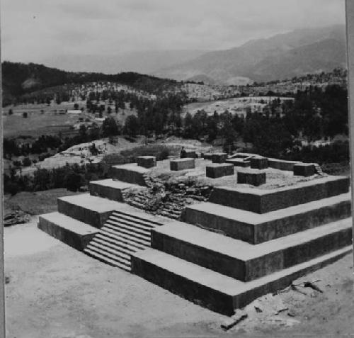 View of South and East Sides of Structure 6, from Top of Structure 1