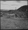 Structure 11-E; Beginning Repairs of Basal Terrace of East Side