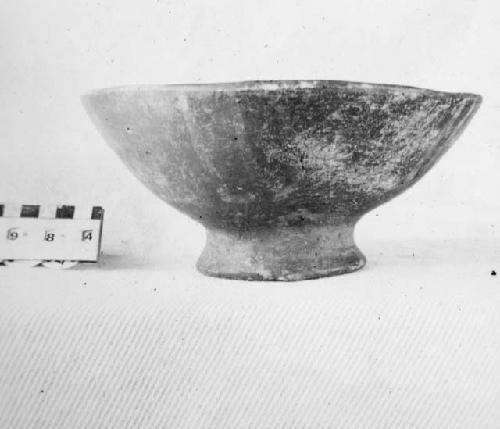 Annular based pottery bowl.