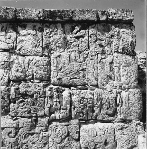 North Temple. Upper row of overlapping photos of North vault.
