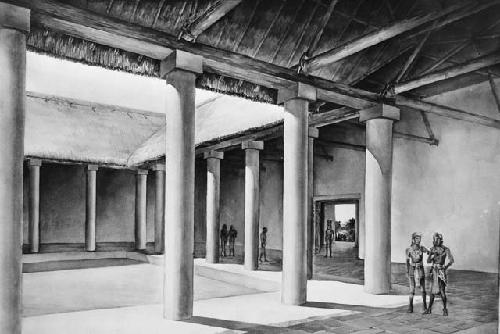 Restoration drawing - Mercado Patio - T. Proskouiakoff.