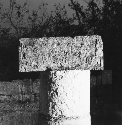 4C1. Capital of column at Monjas. 84 x 66 x 25.5 cm.