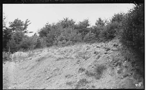 Gravel pit and space dug Over before explorations