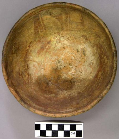 Early modern Hopi polychrome pottery bowl