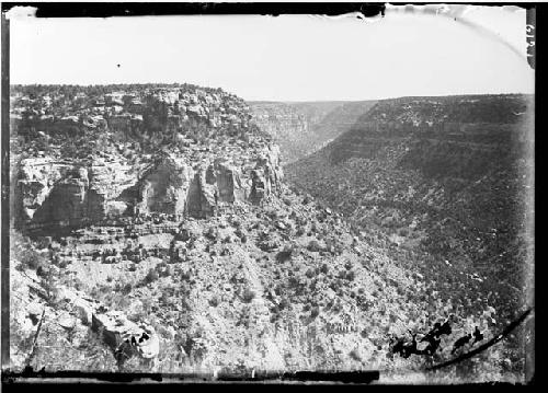 Balcony House - Looking up Ruin Canyon from Ruin