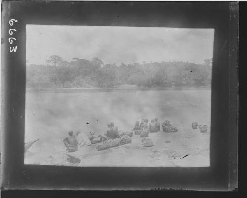 Looking north to south shore - crossing Sanaga River at Sakbayeme