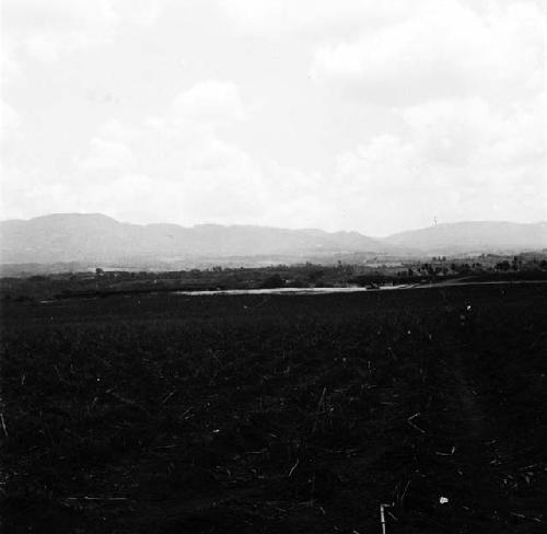 Panorama showing quarry on Finca Las Charcas