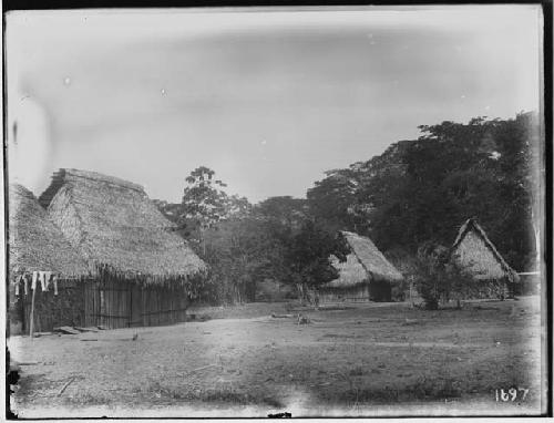 Village of Santana, two houses of Dona Vicenta in distance