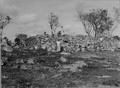 Gate O in Mayapan city wall