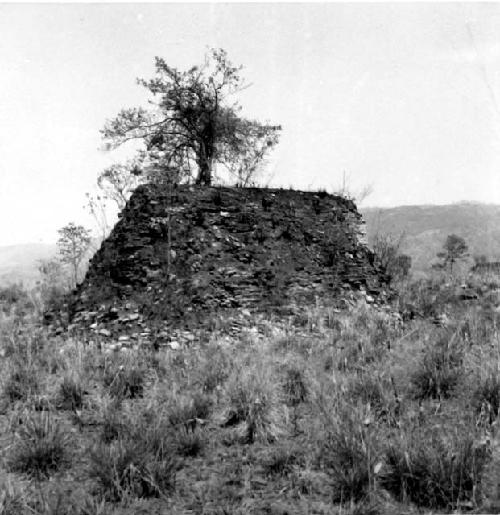 West side of Structure 1, Group A at Mixco Viejo