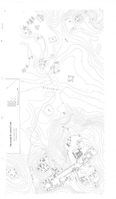 Site map of Uaxactun