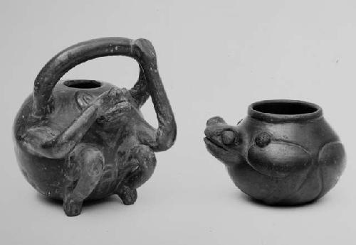 Two pottery vessels