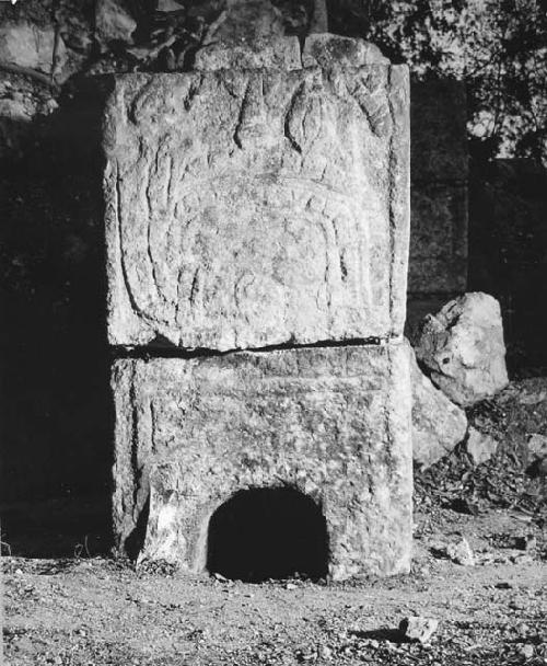 Temple of the Owls. North side of east column. 48 cm. in width.