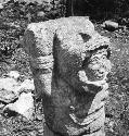 Closeup of top of a Jaguar Atlantean, Temple of the Jaguar