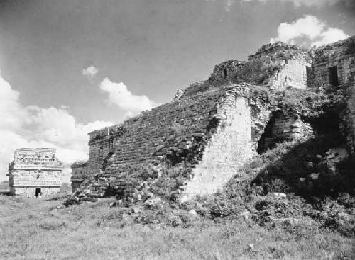 View of Monjas taken from the northwest with Iglesia at left of photograph