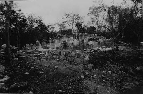 Temple of Xtoloc Cenote in 1925