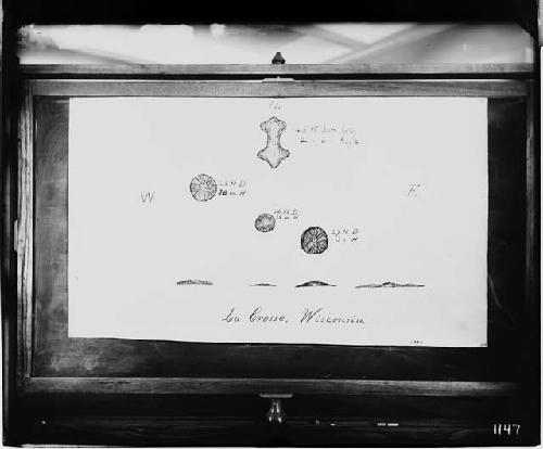 Plan of effigy mounds