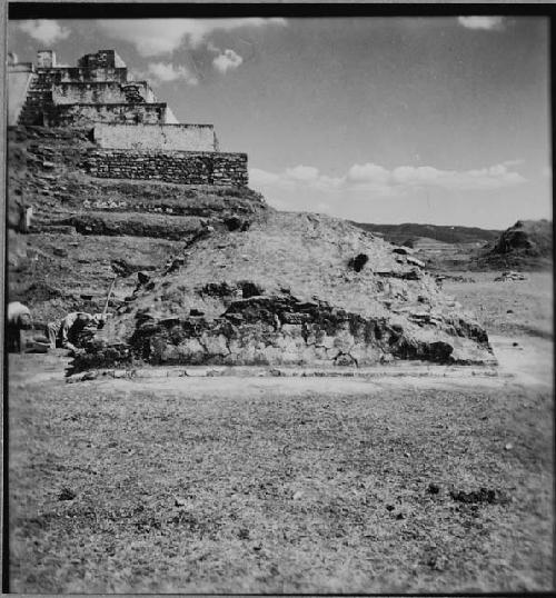 West Side of Structure, cleaned;  Looking East.