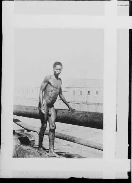 Bantu man Wearing Sheath