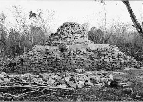 Round temple after excavation, Str. Q-126