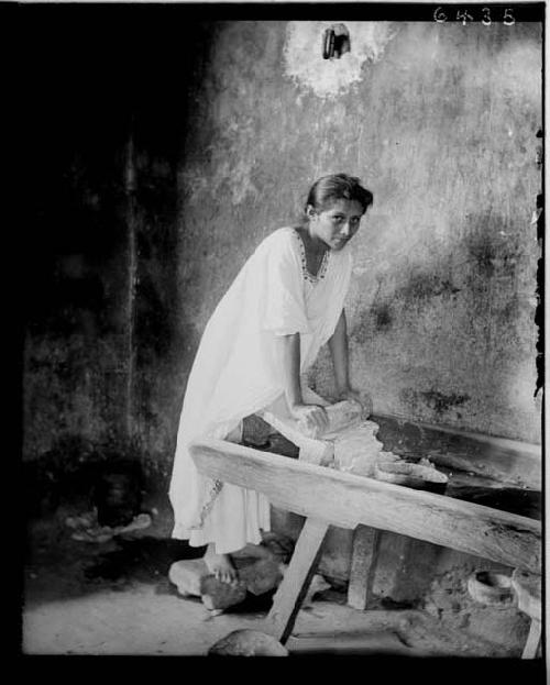 Anita Grinding Corn