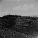 House platforms on slopes of Group H hill at Chuitinamit