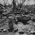 Itzmal Ch'en round altar In front of Structure H-16