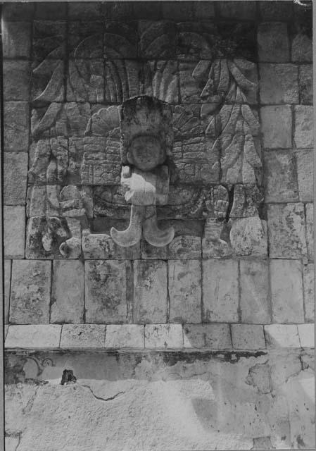 Serpent-bird panel at the Temple of Warriors