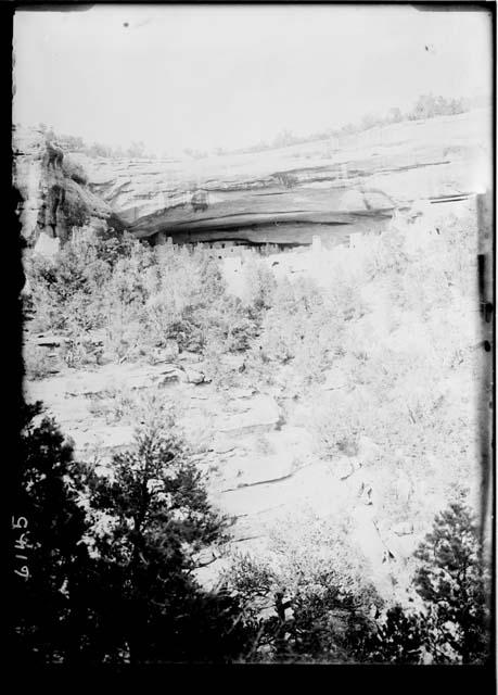 Cliff Palace - Looking Down Canyon from Near Fewkes Canon