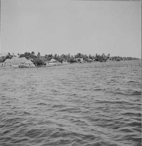 Atasta; The Village as seen from the Laguna