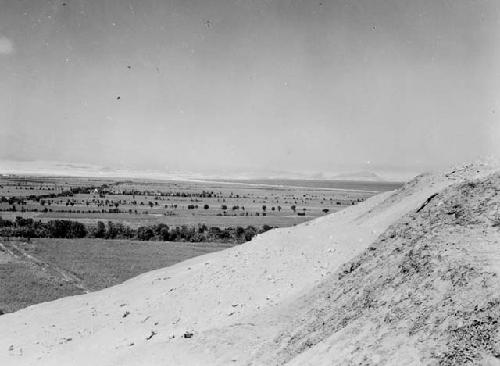 View of Lurin Valley from Cut 1 Pachacamac